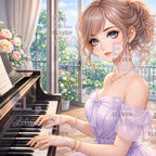 Melody of Grace Diamond Painting Kit, Elegant Girl Piano Art, Romantic Music Room DIY