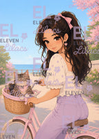 Sydney and Stripes Bicycle Ride Diamond Painting Kit