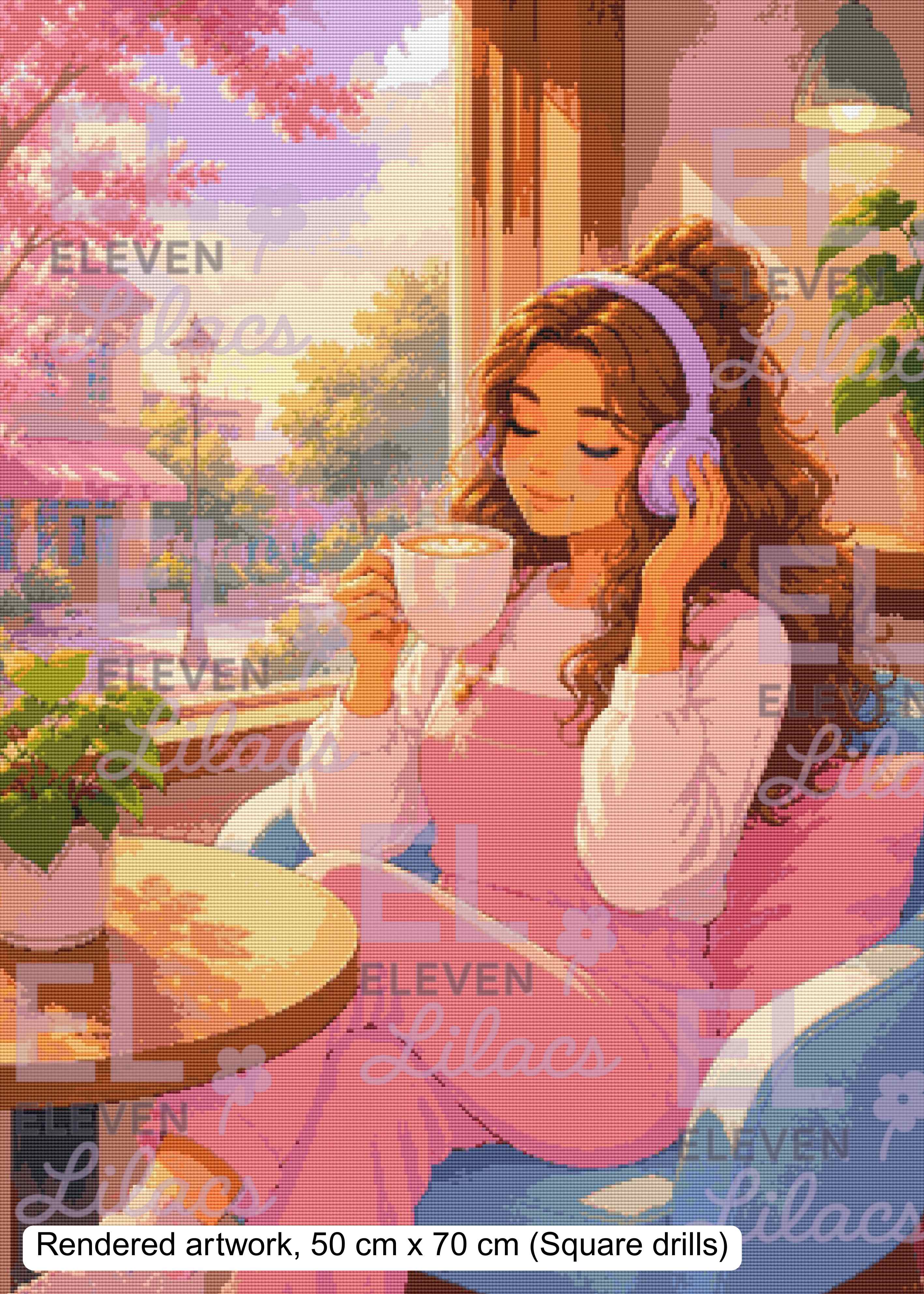 Coffee and Calm Diamond Art Kit – Relaxing Cozy Coffee Lover Design