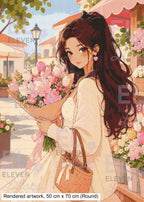 Sydney's Flower Market Stroll Diamond Painting Kit - Eleven Lilacs
