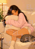 Sydney & Stripes: Lazy Saturday Diamond Painting Kit - Eleven Lilacs