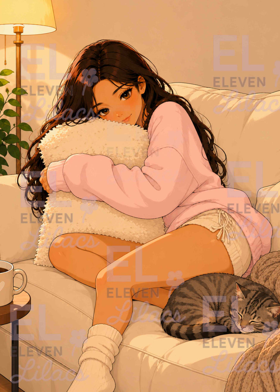 Sydney & Stripes: Lazy Saturday Diamond Painting Kit - Eleven Lilacs