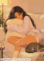 Sydney & Stripes: Lazy Saturday Diamond Painting Kit - Eleven Lilacs