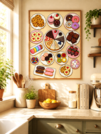Sweet Treats Overload Diamond Painting Kit, Food and Drinks Diamond Art