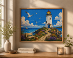 Guiding Light Lighthouse Diamond Painting Kit