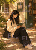 Afternoon Reading Retreat Diamond Painting Art Kit - Eleven Lilacs