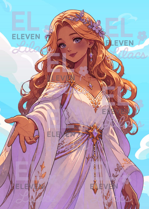 Aurelia the Light Weaver Diamond Painting Kit, Fantasy Girl DIY Diamond Art - Eleven Lilacs