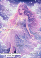 Celestine Among the Clouds Diamond Painting Kit, Pastel Fantasy Goddess Diamond Art - Eleven Lilacs