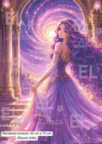 Celestine Celestial Gate Diamond Painting Kit, Fantasy Galaxy Portal Art - Eleven Lilacs
