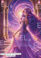 Celestine Celestial Gate Diamond Painting Kit, Fantasy Galaxy Portal Art - Eleven Lilacs