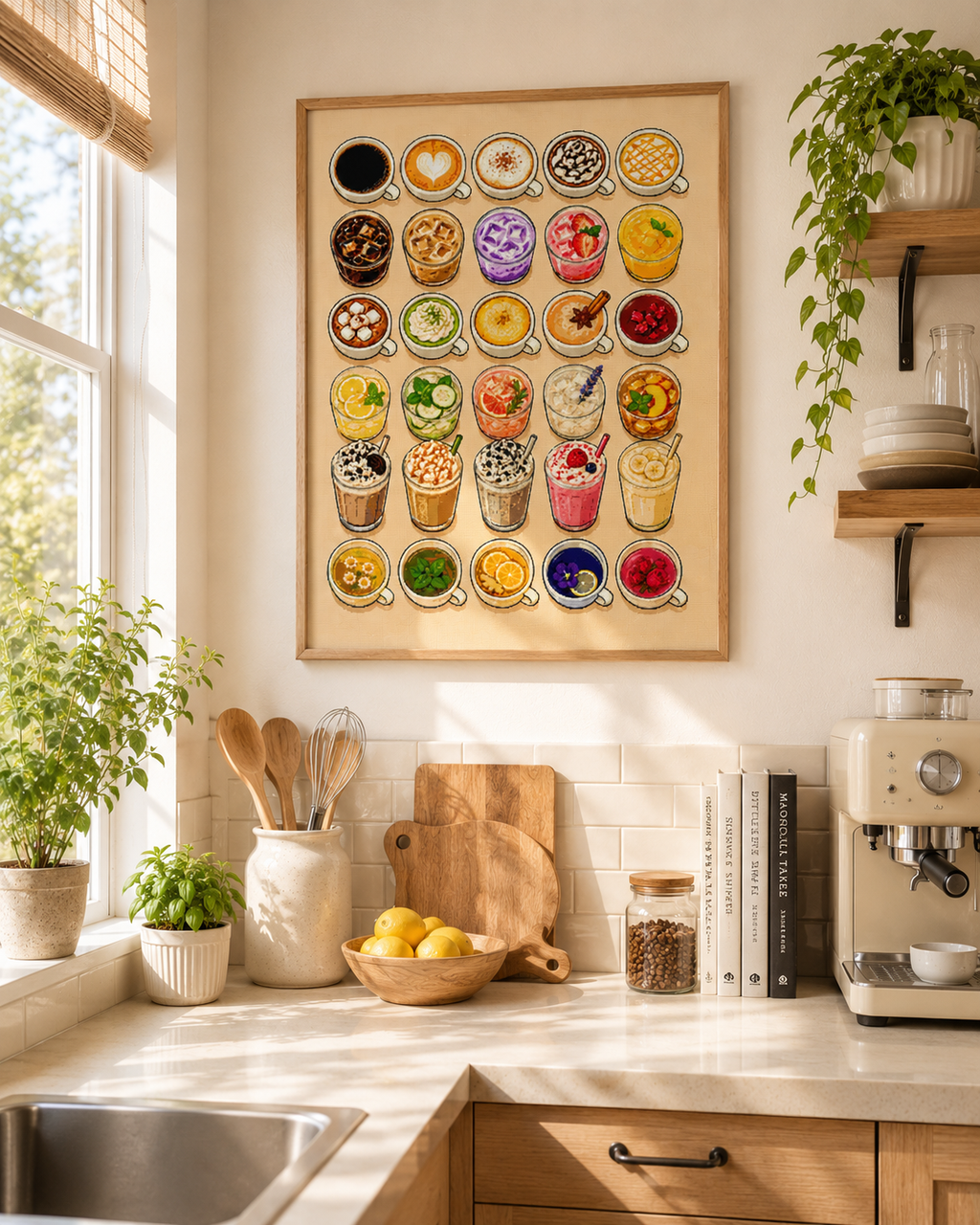 Drinks Overload Diamond Painting Kit, Food and Drinks Diamond Art