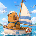 Capybara Sailing Adventure Diamond Painting Kit
