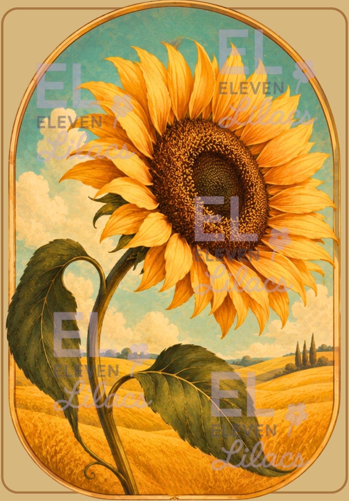 Golden Afternoon Diamond Painting Kit - Eleven Lilacs
