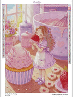 Her Tiny World of Baking Diamond Painting Kit, Miniature Storybook Fantasy Diamond Art - Eleven Lilacs