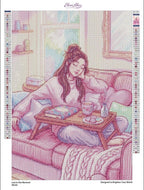 Lost in the Moment Diamond Painting Kit, Relaxing Time, Book Lover Diamond Art - Eleven Lilacs