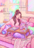 Lost in the Moment Diamond Painting Kit, Relaxing Time, Book Lover Diamond Art - Eleven Lilacs
