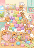 Macaron Bakery Diamond Painting Kit, Kawaii Baking Art, Pastel Scene - Eleven Lilacs
