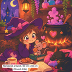 Midnight Magic & Snacks Diamond Painting, Fantasy Diamond Art - Eleven Lilacs