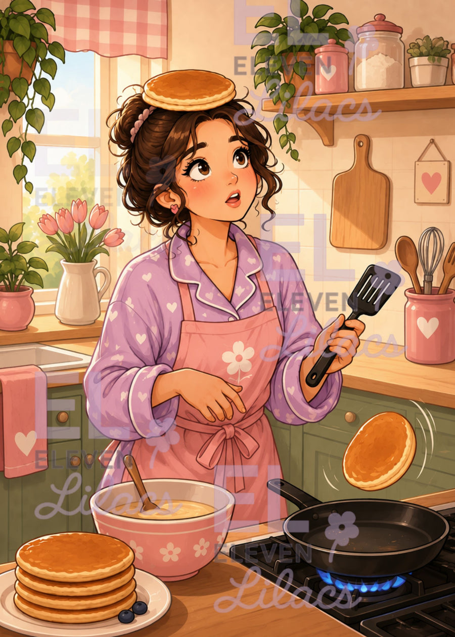 Pancake Oops! Diamond Painting Kit - Eleven Lilacs