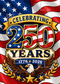 Patriotic Eagle Diamond Painting Kit, America 250 Years 1776-2026 - Eleven Lilacs