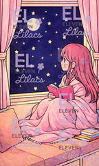 Stargazing Window Nook Diamond Painting Kit, Girl Reading Under Stars (30cm x 50cm) - Eleven Lilacs