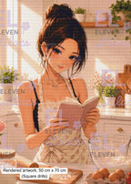 Sydney's Baking Day Diamond Painting Kit, Cozy Kitchen Art - Eleven Lilacs