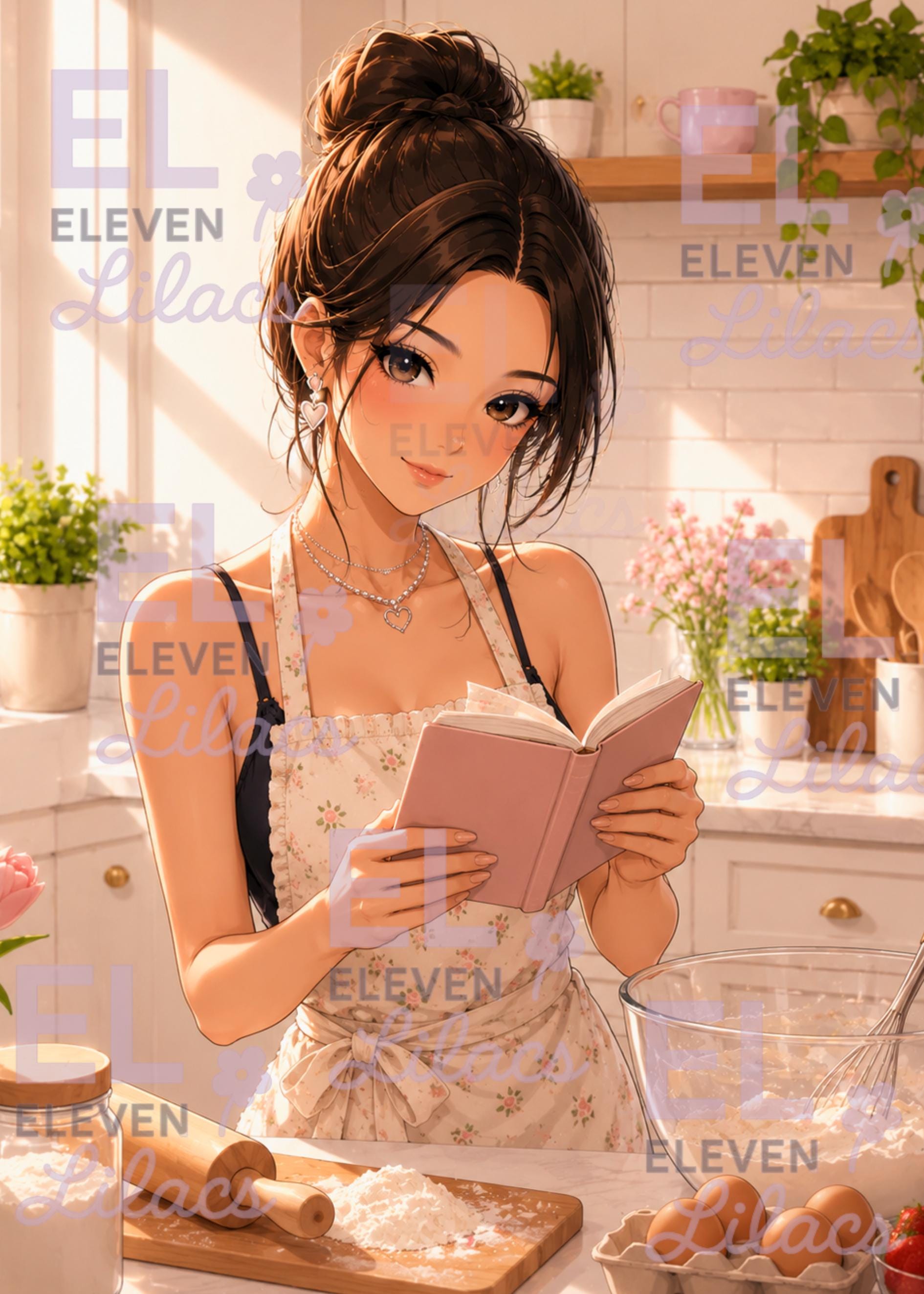 Sydney's Baking Day Diamond Painting Kit, Cozy Kitchen Art - Eleven Lilacs