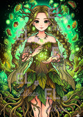 Sylvara Forest Spirit Diamond Painting Kit, Enchanted Woodland Fairy Art - Eleven Lilacs