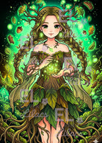 Sylvara Forest Spirit Diamond Painting Kit, Enchanted Woodland Fairy Art - Eleven Lilacs