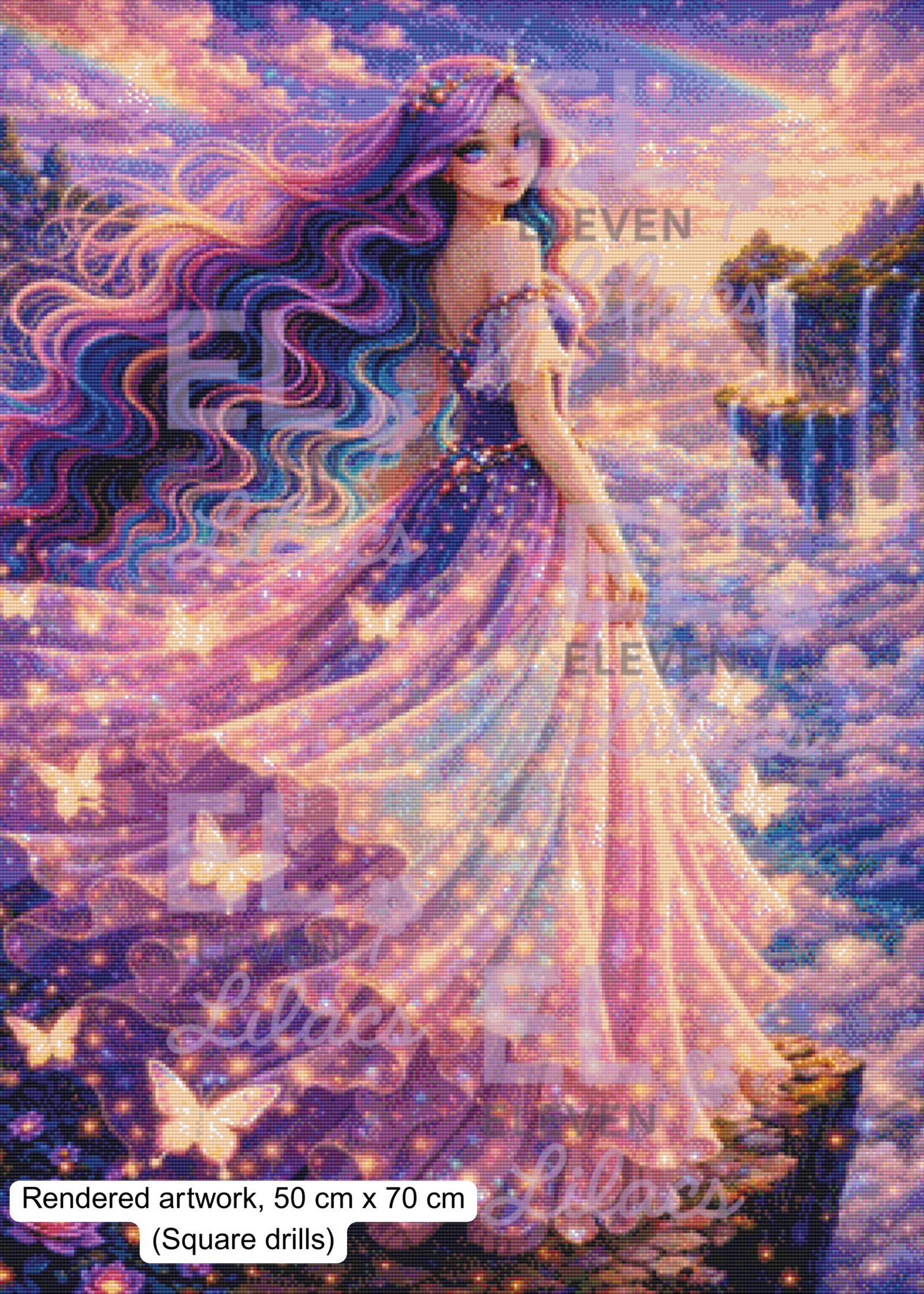 Celestine Diamond Painting Kit, Fantasy Sky Goddess Art, Magical Floating Islands Diamond Art Kit 2 Celestine Diamond Painting Kit square