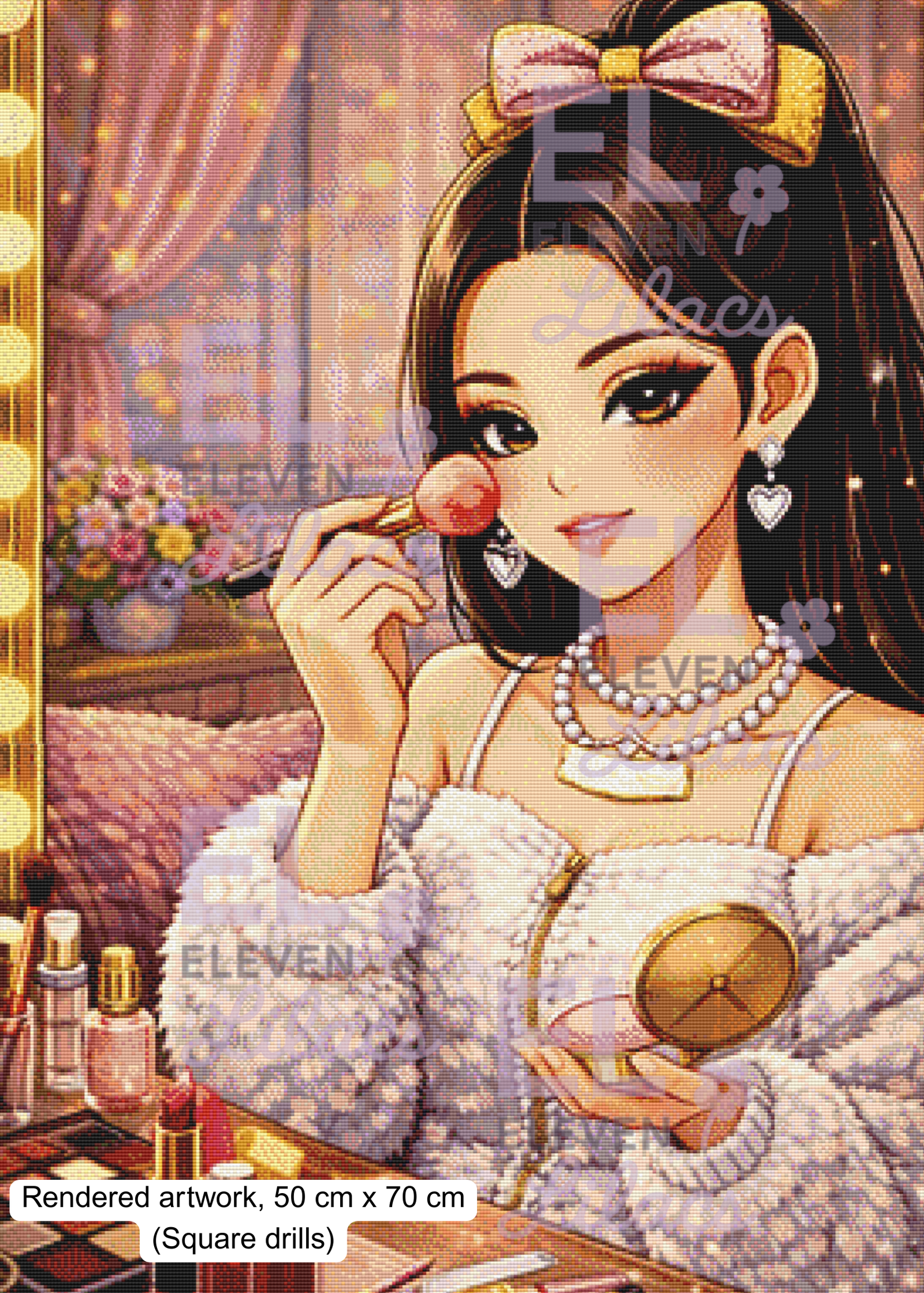 Glam Girl Vanity Diamond Painting Kit, Sydney Diamond Art 2 Glam Girl Vanity Diamond Painting Kit square