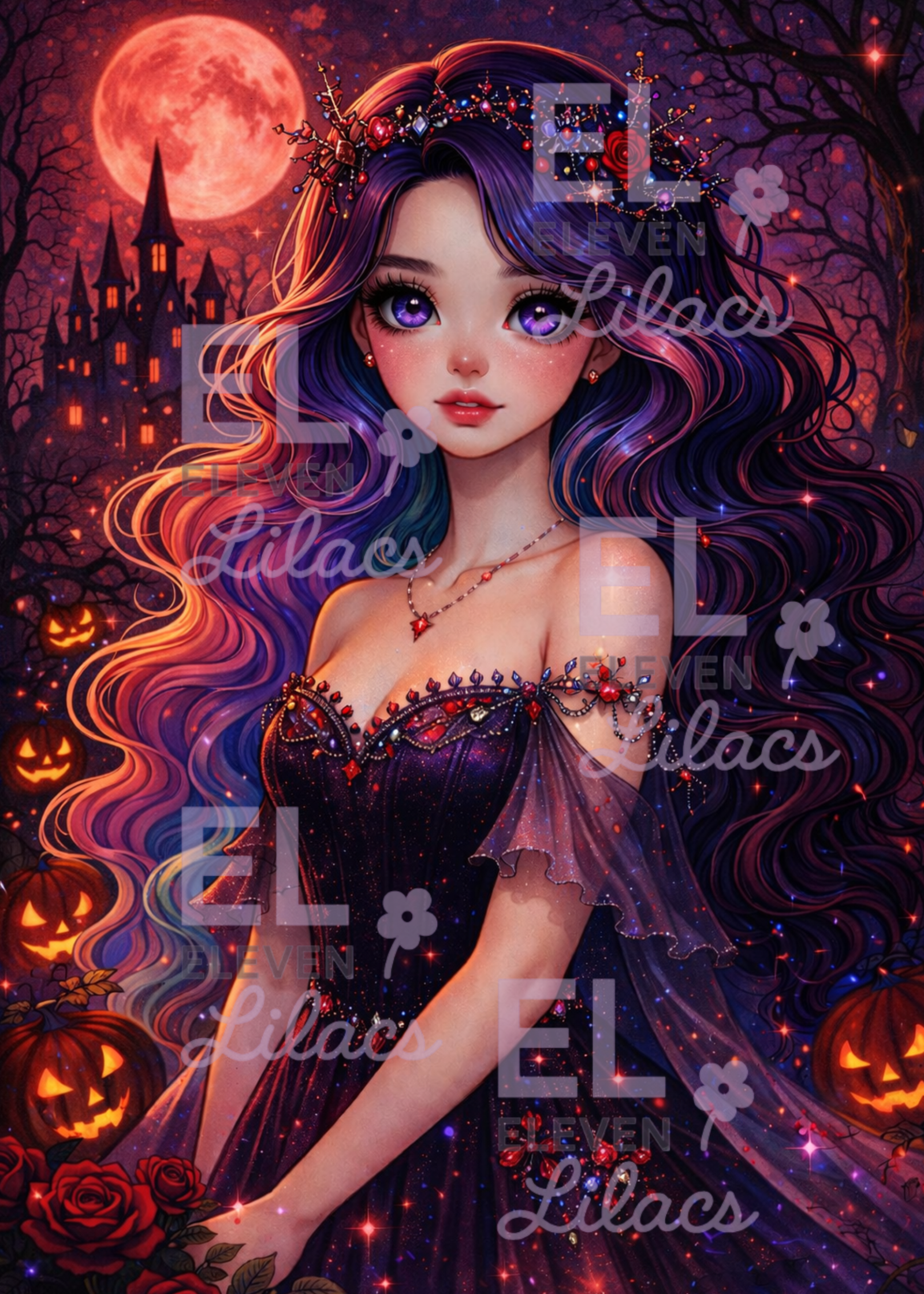 Celestine Celestial Princess Diamond Painting Kit, Fantasy Girl Diamond Art 1 Celestine Celestial Princess Diamond Painting Kit