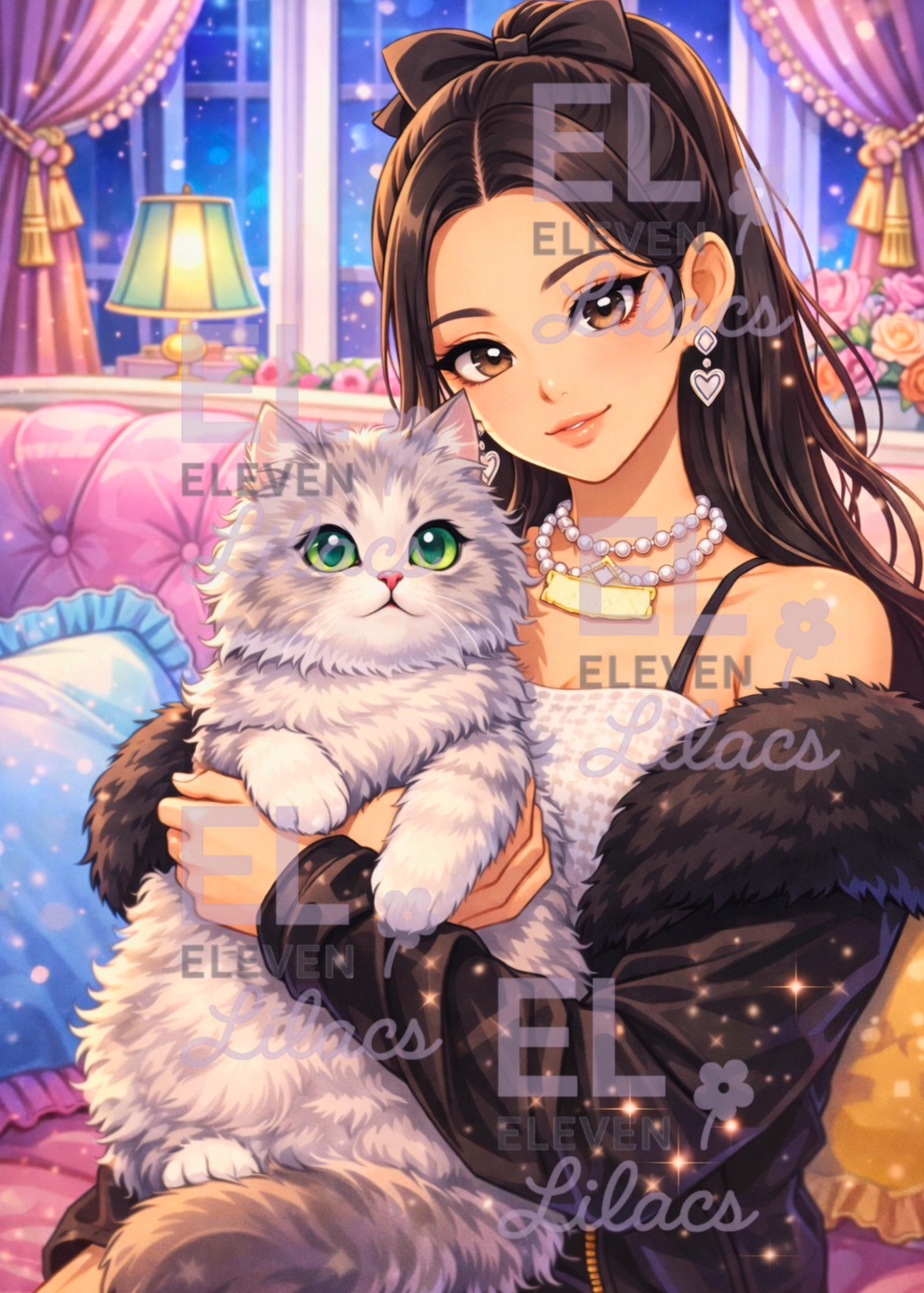 Sydney and Stripes Diamond Painting Kit, Cute Cat Diamond Art 1 Sydney and Stripes Diamond Painting Kit