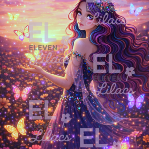 Celestine in the Meadow of Butterflies Diamond Painting Kit