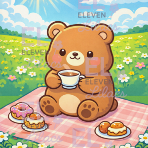 Cozy Bear Picnic Diamond Painting Kit