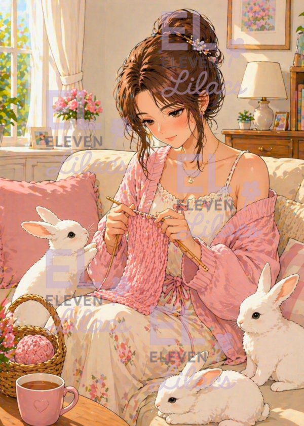 Knitting Day Diamond Painting Kit