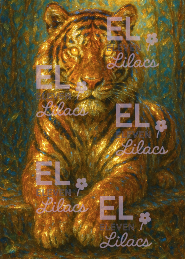 Golden Tiger Diamond Painting Kit