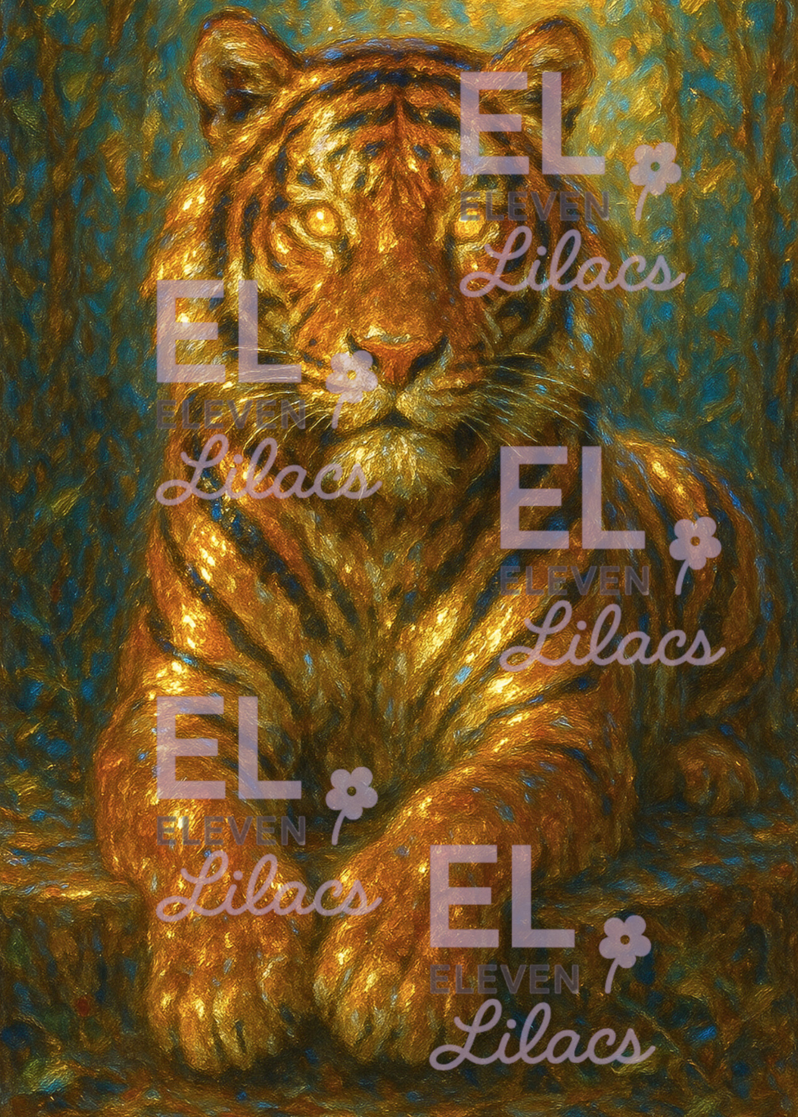 Golden Tiger Diamond Painting Kit, Majestic Wall Diamond Art 1 Golden Tiger Diamond Painting Kit