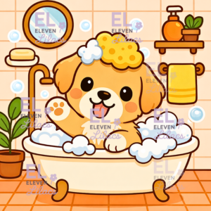 Bubble Bath Dog Diamond Painting Kit