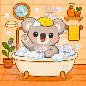 Bubble Bath Koala Diamond Painting Kit