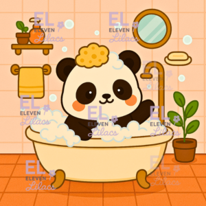 Bubble Bath Panda Diamond Painting Kit