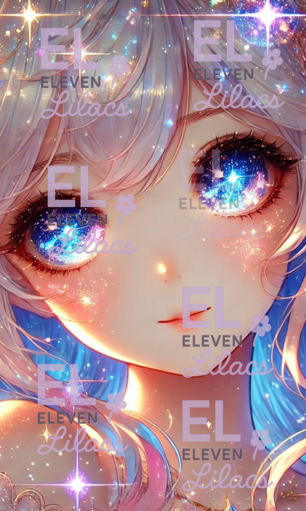 Lydra Galaxy Eyes Diamond Painting Kit, Anime Girl Art, Galaxy Eyes Celestial Diamond Art (30cm x 50cm, Round Drills) 1 Lydra Galaxy Eyes Diamond Painitng